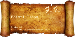 Feistl Ilona névjegykártya