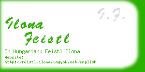 ilona feistl business card